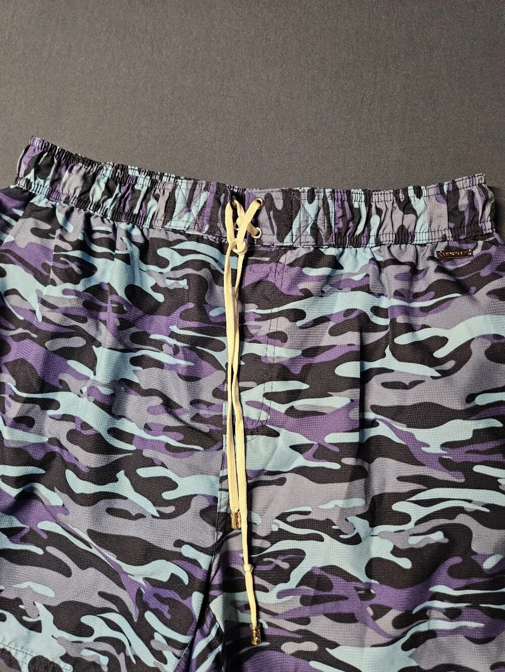 2(X)IST Men's Camo Swim Shorts XL Multicolor Mesh Lined Drawstring Waist